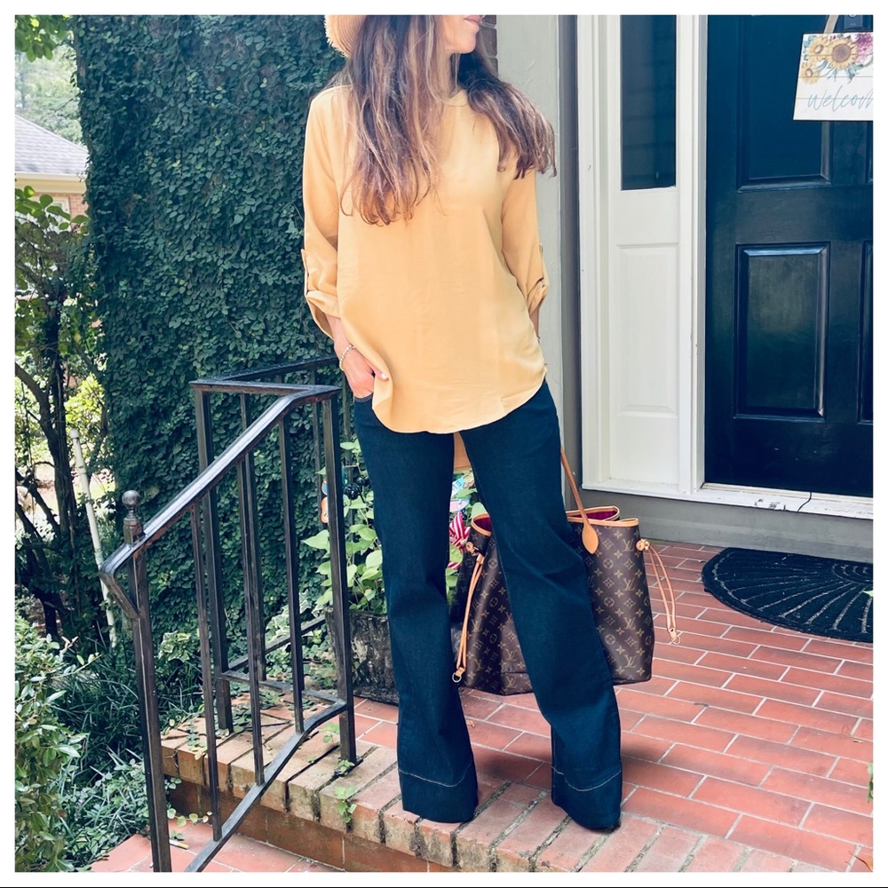 Fabulous Mustard Woven tunic top - Picture 9 of 11
